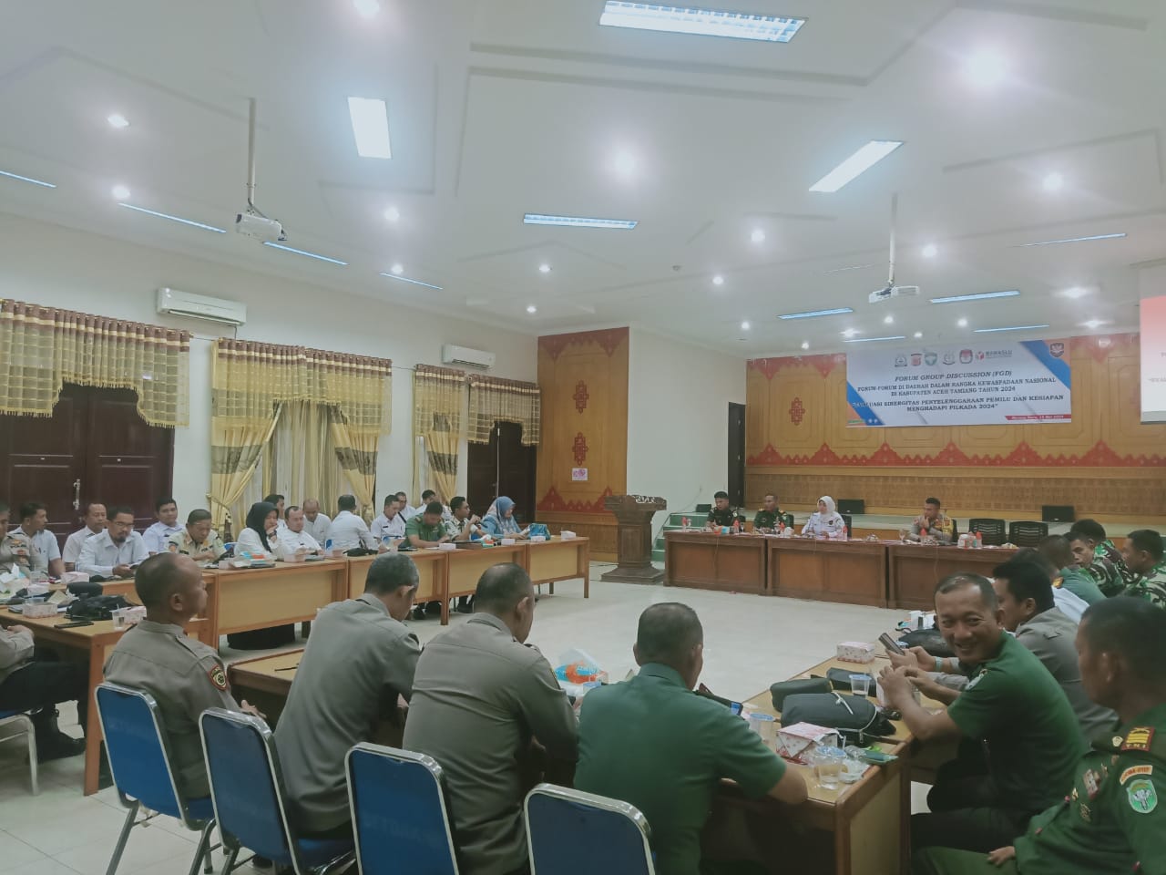 Kabag Ops Hadiri Kegiatan Forum Group Discusion Tentang Kewaspadaan Nasional di Kabupaten Aceh Tamiang
