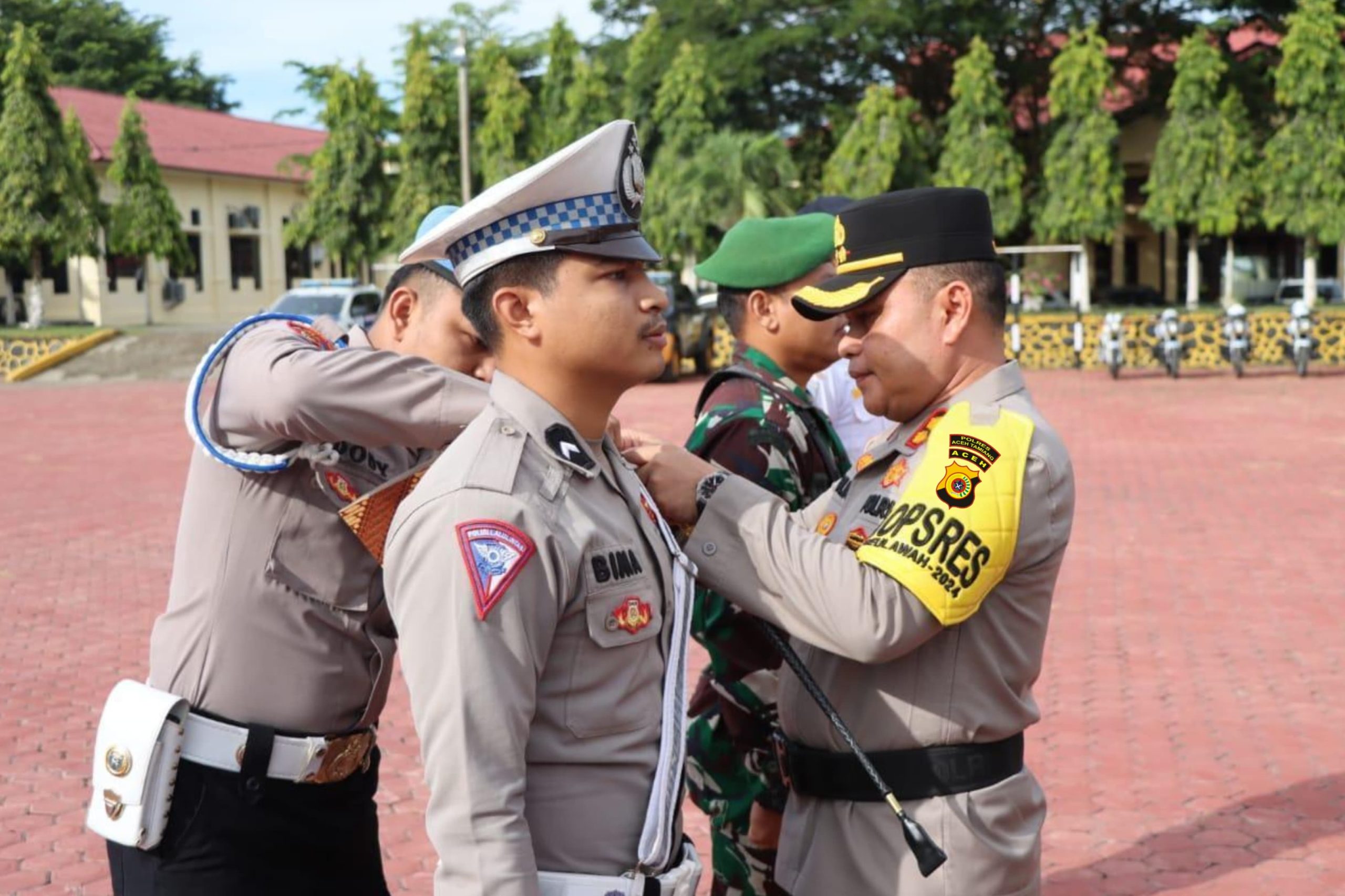 Kapolres Aceh Tamiang Pimpin Apel Gelar Pasukan Operasi Zebra Seulawah 2024